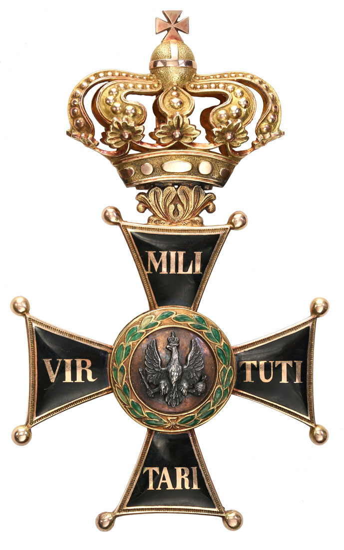 Rosja. Krzyż Virtuti Militari II klasy 1831 za stłumienie Powstania Listopadowego, złoto - RZADKOŚĆ